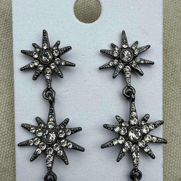 Express Crystal Starburst Earrings - Picture 2 of 6
